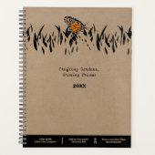 プロフェッショナルローンシルエットバタフライアポイントメント プランナー手帳 (正面)