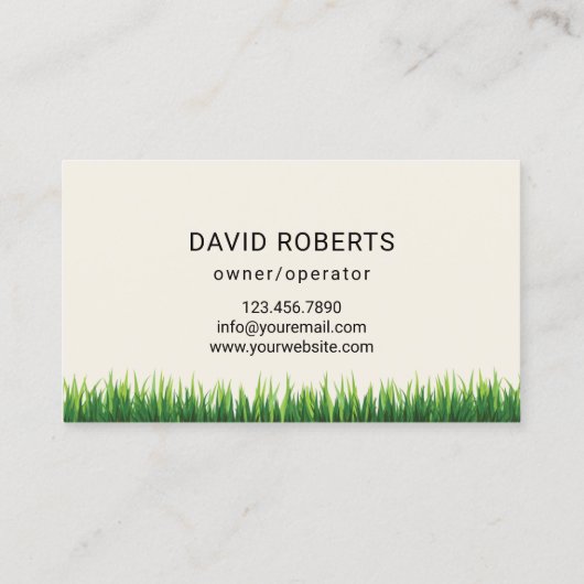 プロフェッショナルローンモーア気にーロゴ造園 名刺 (裏面)