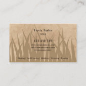 プロフェッショナルローン気に造園ガーデンヤード 名刺 (裏面)