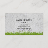 プロフェッショナルロ気にーンと造園 名刺 (裏面)