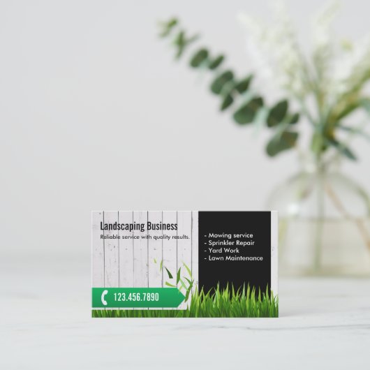 プロフェッショナルロ気にーンと造園 名刺 (スタンド正面)