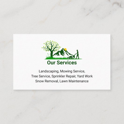 プロフェッショナルロ気にーングリーン&フレッシュヤードワーク 名刺 (裏面)