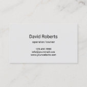 プロフェッショナルロ気にーン&造園サービスブルー 名刺 (裏面)