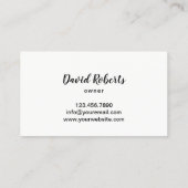 プロフェッショナルロ気にーン&造園シャルボード 名刺 (裏面)