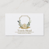 プロフェッショナルワイルドフラワーウォーターカラークレストモノグラム 名刺 (正面)