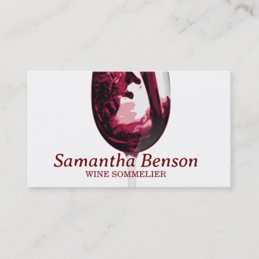 プロフェッショナルワインステインワイングラス 名刺 (正面)