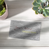 プロフェッショナルヴィンテージモダン木材名刺 名刺