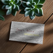 プロフェッショナルヴィンテージモダン木材名刺 名刺