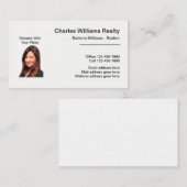 プロフェッショナル不動産仲介業者フォト名刺テンプレート 名刺 (正面/裏面)