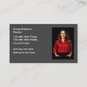 プロフェッショナル不動産仲介業者フォト名刺 名刺 (正面)