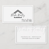 プロフェッショナル不動産仲介業者リアルティ 名刺 (正面/裏面)