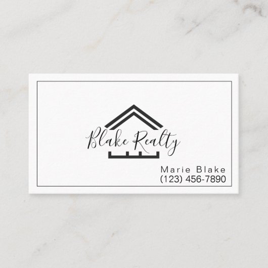 プロフェッショナル不動産仲介業者リアルティ 名刺 (正面)