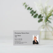 プロフェッショナル不動産仲介業者写真テンプレート 名刺 (スタンド正面)