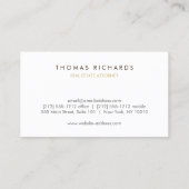 プロフェッショナル不動産仲介業者、弁護士II名刺 名刺 (裏面)