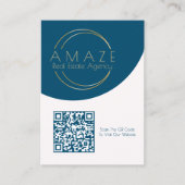 プロフェッショナル不動産業者QRコード名刺 名刺 (正面)