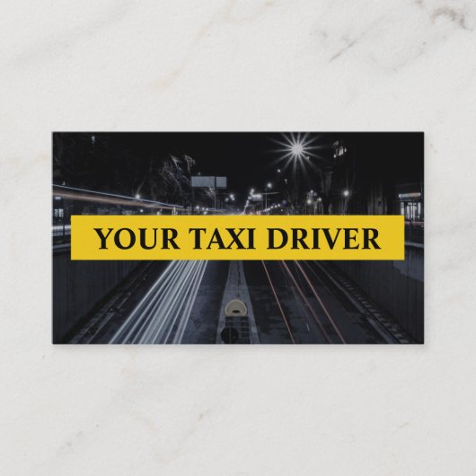 プロフェッショナル乗務員用タクシー名刺 名刺 (正面)