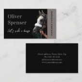 プロフェッショナル乗馬トレーナーカード 名刺 (正面/裏面)