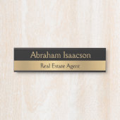 プロフェッショナル事務モダン所のドア名プレート サインプレート (正面)