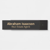 プロフェッショナル事務モダン所のドア名プレート サインプレート (正面)