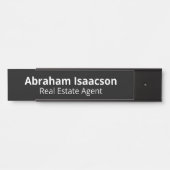 プロフェッショナル事務モダン所のドア名プレート サインプレート (正面)