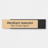 プロフェッショナル事務モダン所のドア名プレート サインプレート (正面)