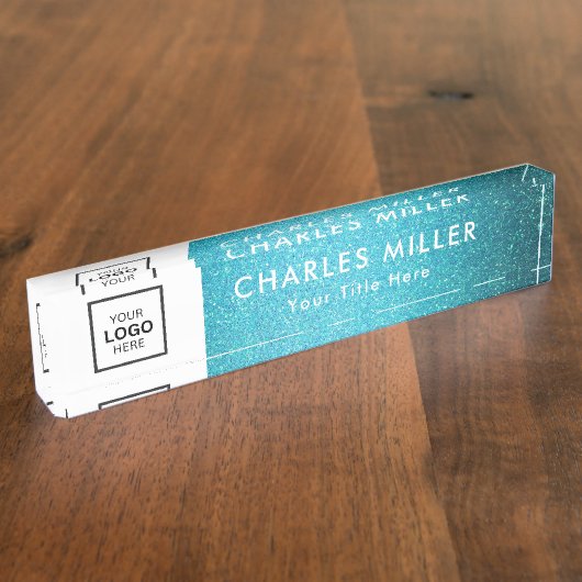 プロフェッショナル事業ロゴ机用ネームプレート デスクネームプレート (側面)