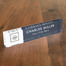 プロフェッショナル事業ロゴ机用ネームプレート デスクネームプレート