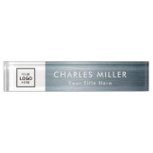 プロフェッショナル事業ロゴ机用ネームプレート デスクネームプレート (正面)