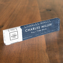 プロフェッショナル事業ロゴ机用ネームプレート