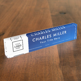 プロフェッショナル事業ロゴ机用ネームプレート デスクネームプレート