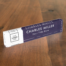 プロフェッショナル事業ロゴ机用ネームプレート