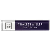 プロフェッショナル事業ロゴ机用ネームプレート デスクネームプレート (正面)