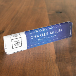 プロフェッショナル事業ロゴ机用ネームプレート デスクネームプレート