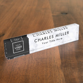 プロフェッショナル事業ロゴ机用ネームプレート デスクネームプレート