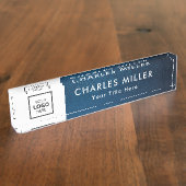 プロフェッショナル事業ロゴ机用ネームプレート デスクネームプレート (側面)