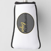 プロフェッショナル事業会社ロゴサークル白 ゴルフヘッドカバー (回転90)