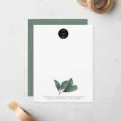 プロフェッショナル事業会社ロゴユーカリ ノートカード (正面/裏面インサイチュ)