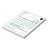 プロフェッショナル事業請求書売上入金型枠 ノートパッド (回転)