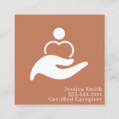 プロフェッショナル介護者ホーム救済アイド スクエア名刺 (正面)