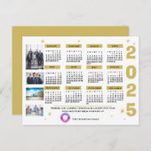 プロフェッショナル企業のあいさつ文2025年予定表 シーズンポストカード (正面/裏面)