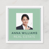 プロフェッショナル企業のの輪郭イメージ スクエア名刺 (正面)