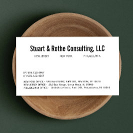 プロフェッショナル企業のコンサルタントグループ 名刺