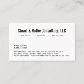 プロフェッショナル企業のコンサルタントグループ 名刺 (正面)