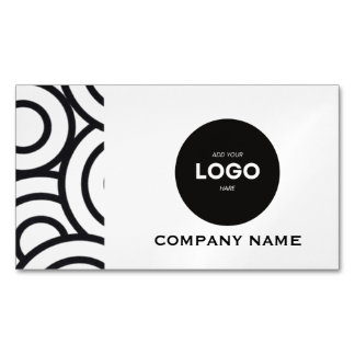 プロフェッショナル企業ロゴとQRコード マグネット名刺