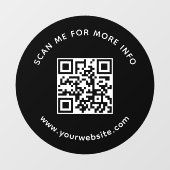 プロフェッショナル企業QRコード 詳細はスキャンしてね ウィンドウサイン (シート)