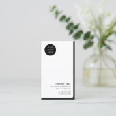 プロフェッショナル会社のネットワークロゴQRコード 名刺 (スタンド正面)