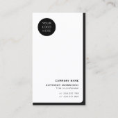 プロフェッショナル会社のネットワークロゴQRコード 名刺 (正面)