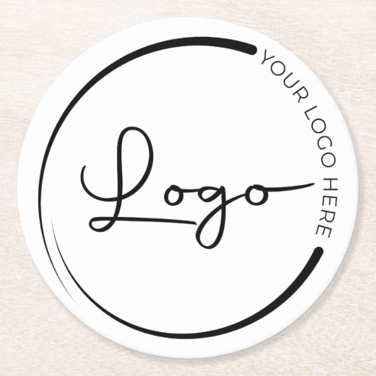 プロフェッショナル会社のロゴのプロモーション ラウンドペーパーコースター (正面)