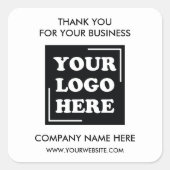 プロフェッショナル会社のロゴサンキュー スクエアシール (正面)