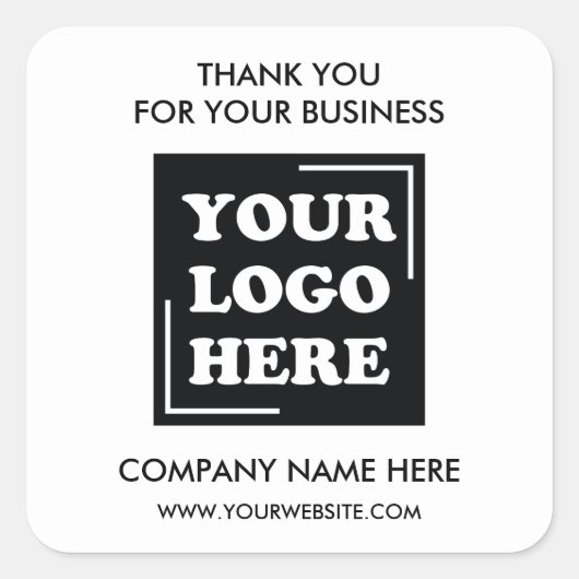 プロフェッショナル会社のロゴサンキュー スクエアシール (正面)